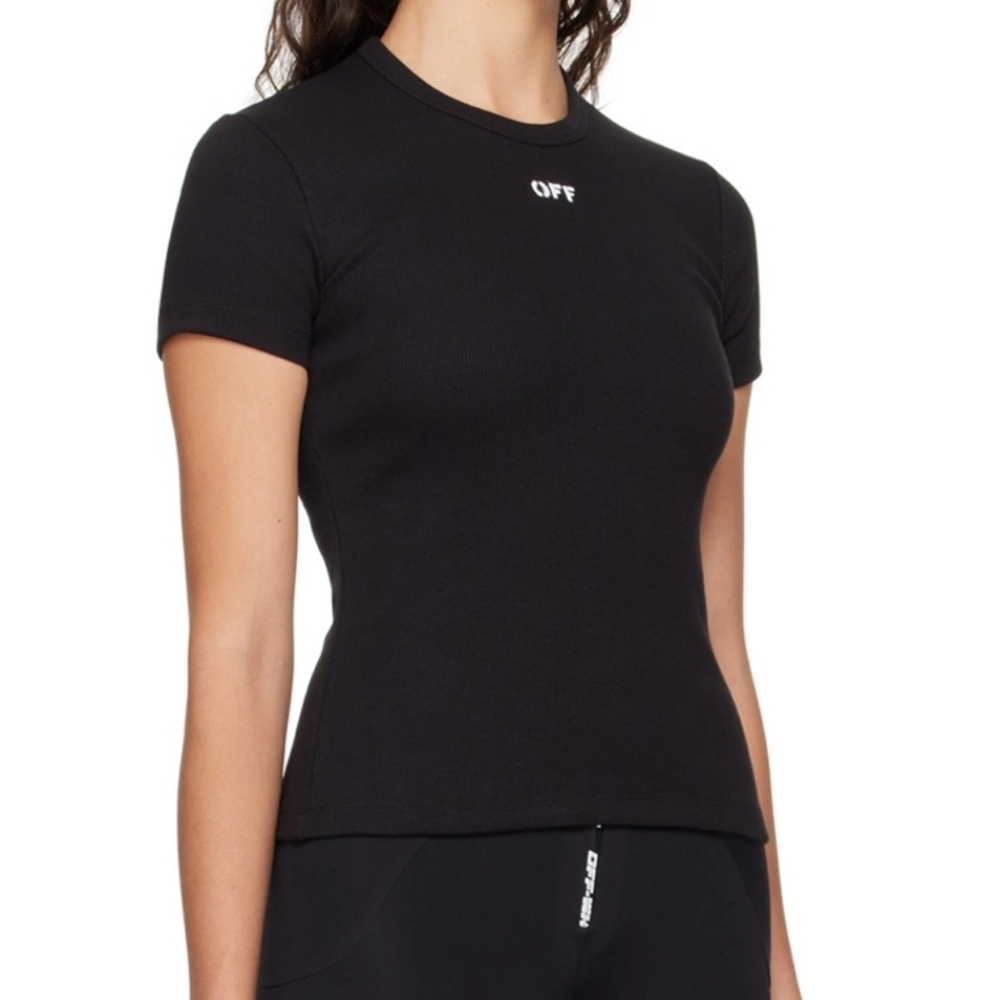 Off-White Black Stamp Basic T-Shirt - image 2